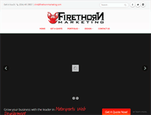 Tablet Screenshot of firethornmarketing.com